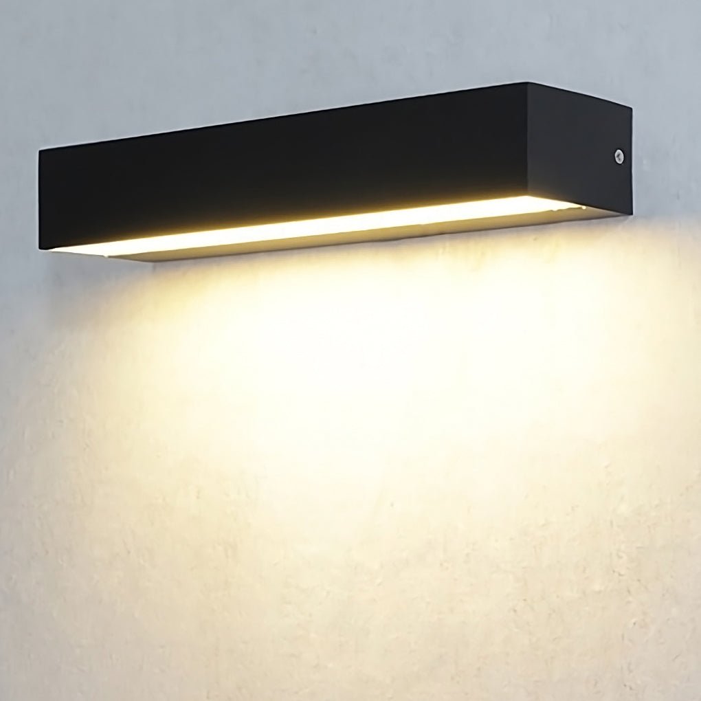 Hailguard Matte Rectangle LED Outdoor Wall Light