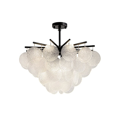 Velmora Glass Disc Tiered Chandelier 60cm D