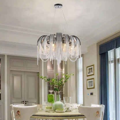 Teresa Cadena Chain Tassel Modern Chandelier