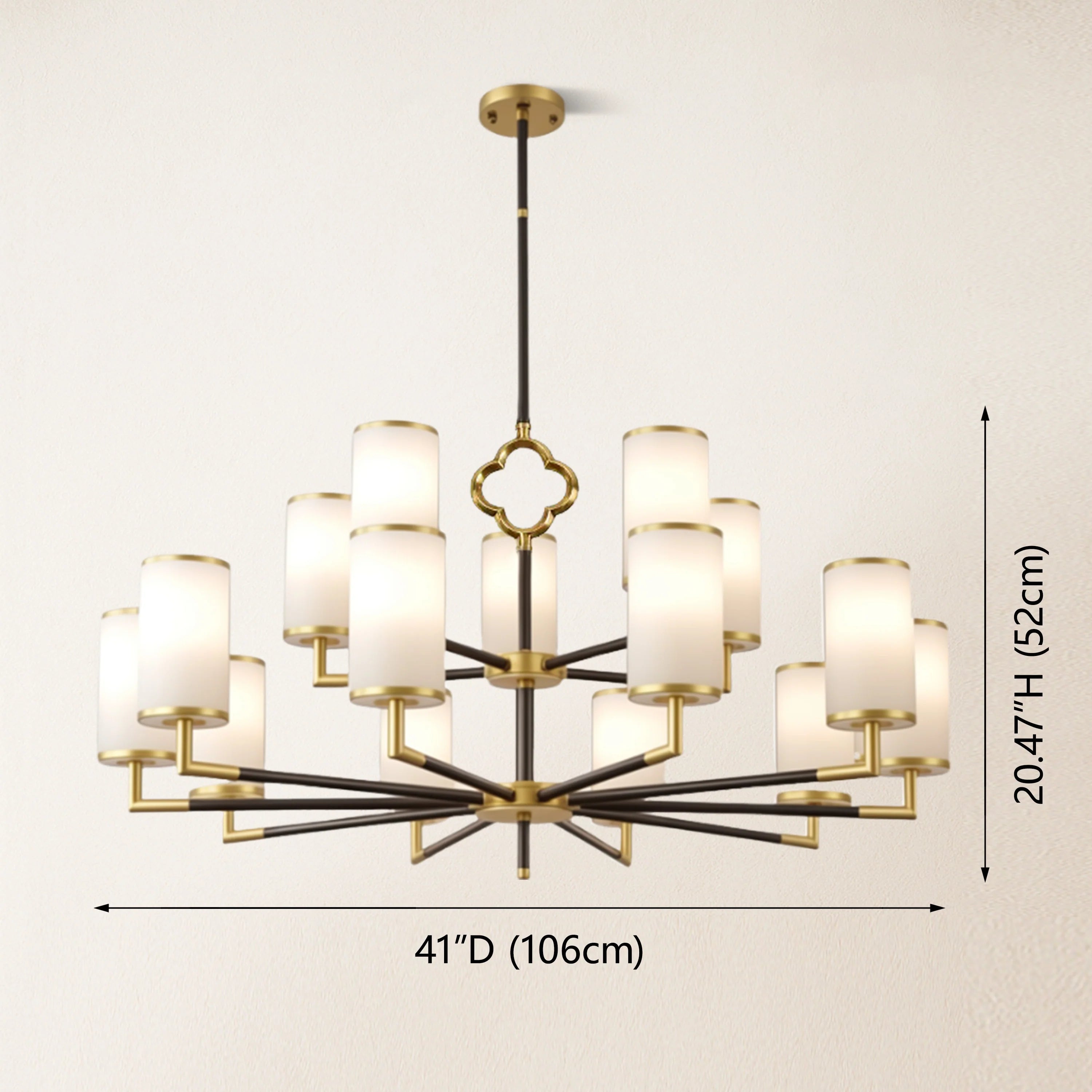 Moral Multi-layer Branda Alabaster Round chandelier 104cm D