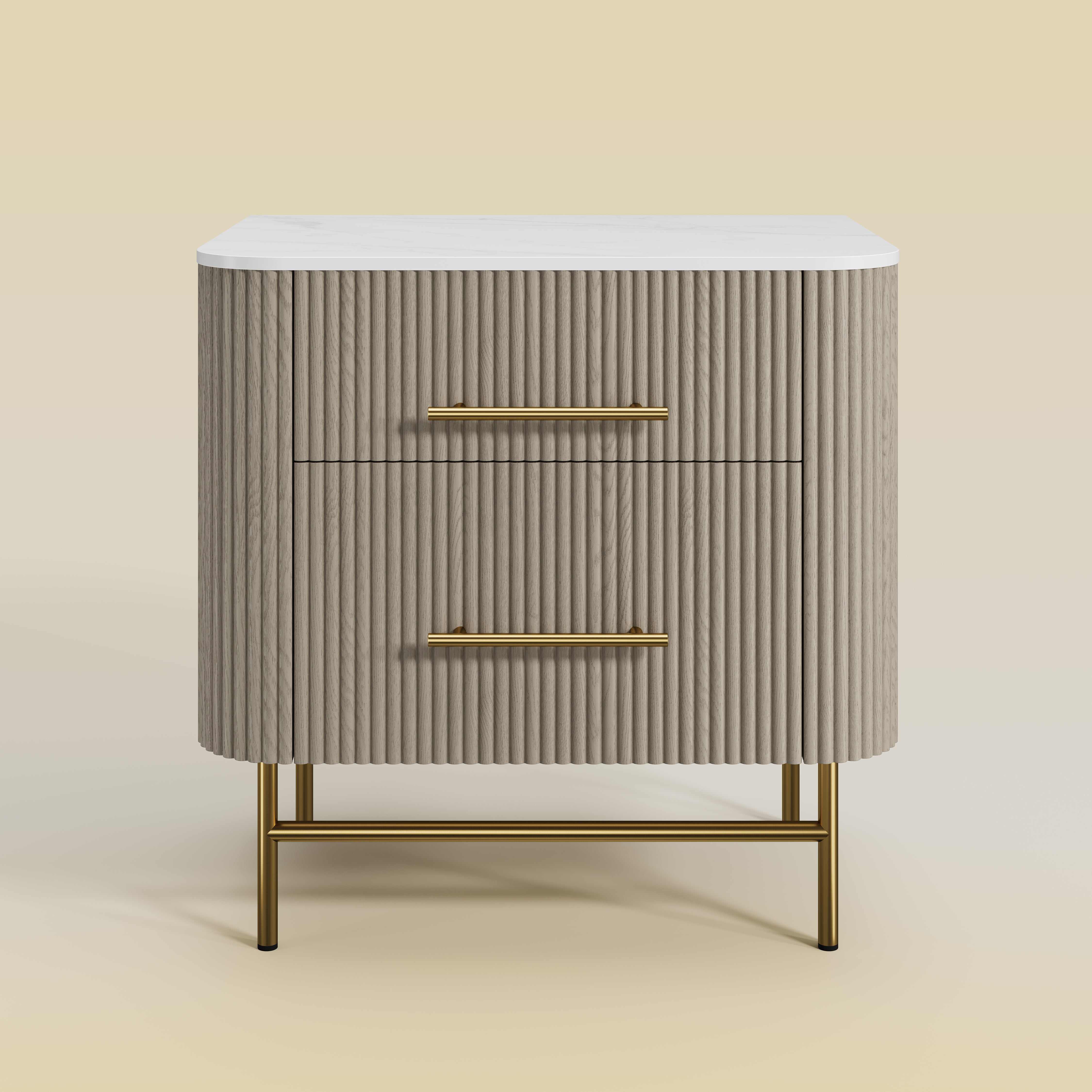 Ewan Sintered Stone Nightstand 26"W