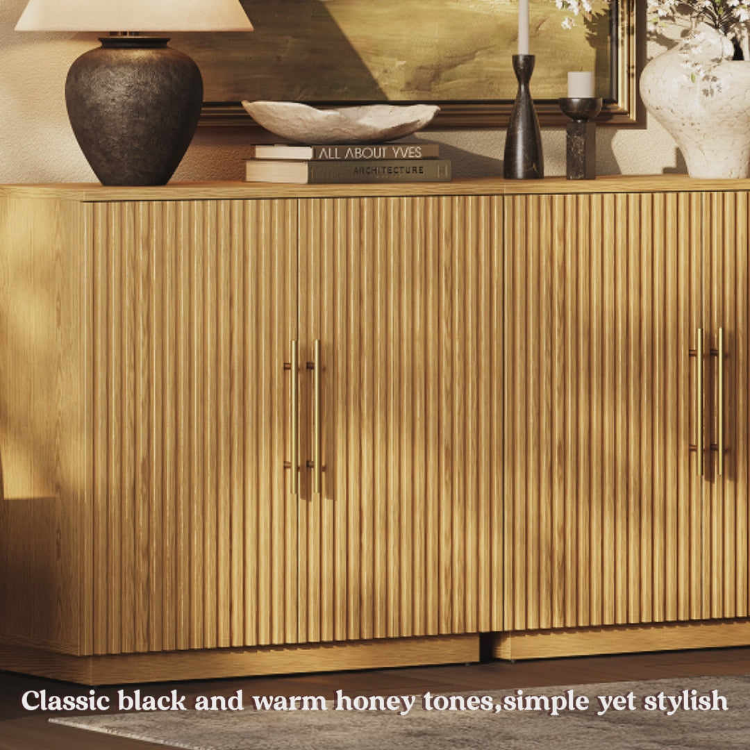 Holt 126″ Solid Oak Console(Set of 4)