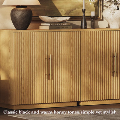 Holt 126″ Solid Oak Console(Set of 4)
