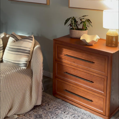 Alvar 61″ Oak 6-Drawer Chest(Set of 2)