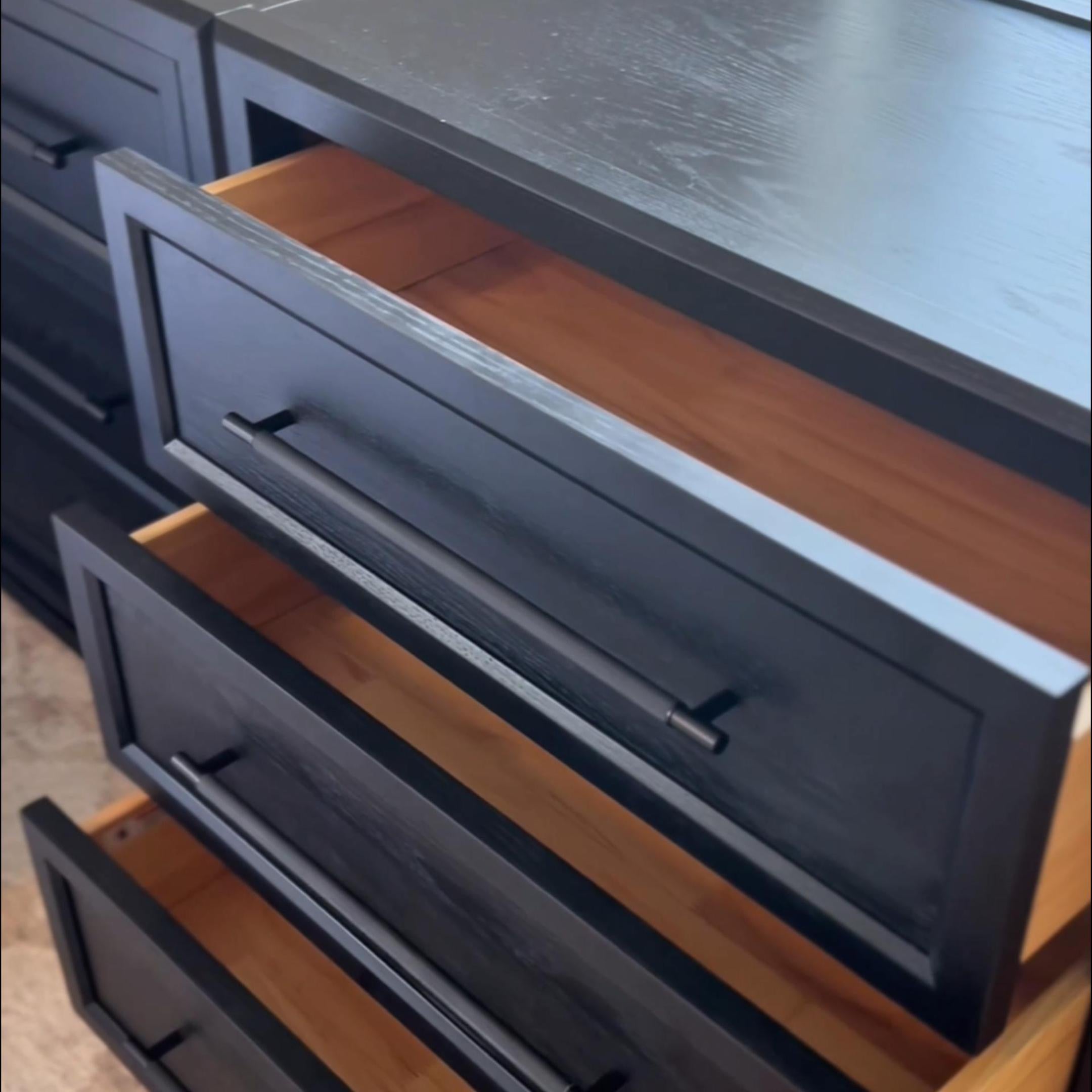 Alvar 61″ Oak 6-Drawer Chest(Set of 2)