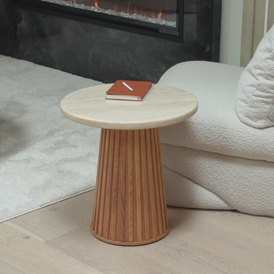 Emery Sintered Stone Side Table 50cm W