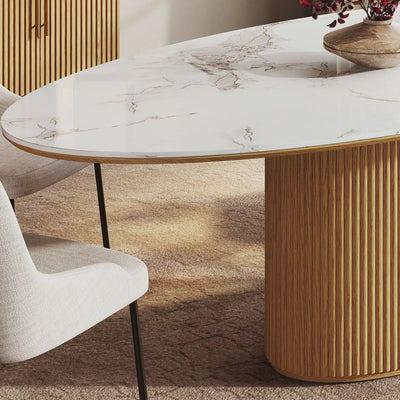 Marley Sintered Stone Dining Table 213cm