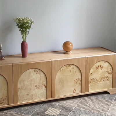 Aurora Oak Coffee Table and Media Console Set