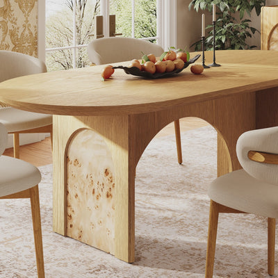 Aurora Oak Dining Table 84"