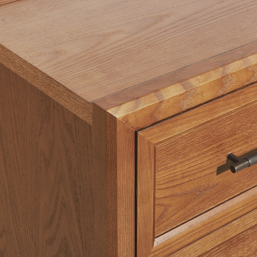 Alvar 61″ Oak 6-Drawer Chest(Set of 2)