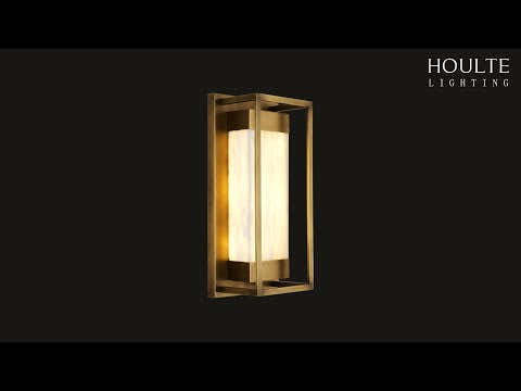 Bravura Alabaster Wall Sconce 16"H