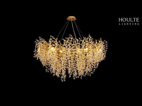 Lustre Branches Halo Chandelier 122cm