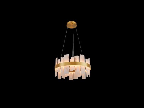 Nocturne Alabaster Round Chandelier 60cm
