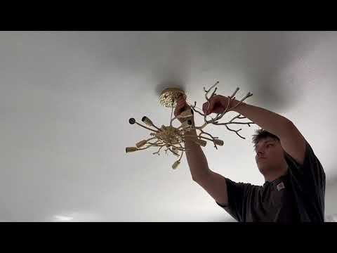 Lustre Branches Crystal Round Chandelier for All Rooms 76cm