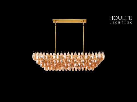 Celestial Drop Glass Crystal Glass Chandelier 137cm W