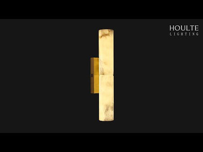 Sylvia Palladian Alabaster Wall Sconce 50cm H