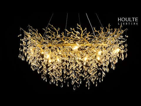 Frostleaf Crystal Branch Halo Chandelier 122cm