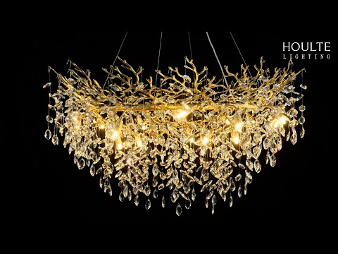 Frostleaf Crystal Branch Halo Chandelier 122cm