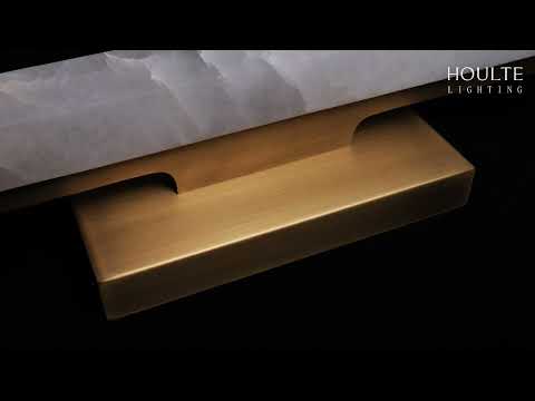 Clara Glow Alabaster Double Wall Sconce 48cm