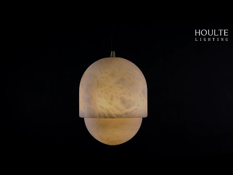 Hecate Alabaster Modern Pendant 14cm