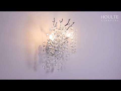 Lustre Branches Crystal Wall Sconce 25cm