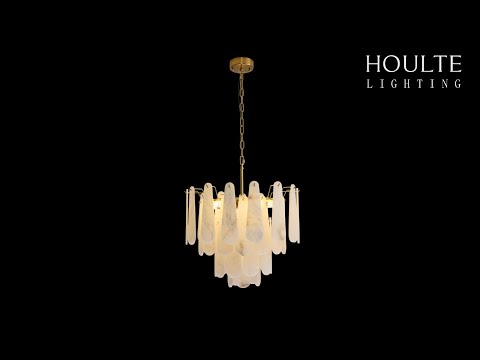 Caldera Alabaster Round Chandelier 55cm