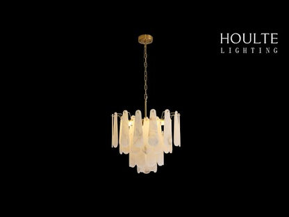 Caldera Alabaster Round Chandelier 55cm