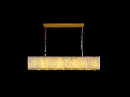 Nivislight Alabaster Rectangular Chandelier 140cm