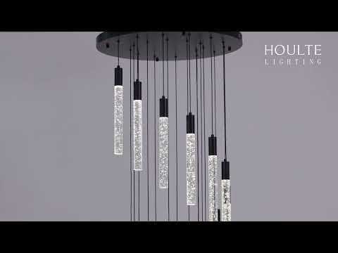 Nova Cascade Modern LED High Ceiling Chandelier 61cm D