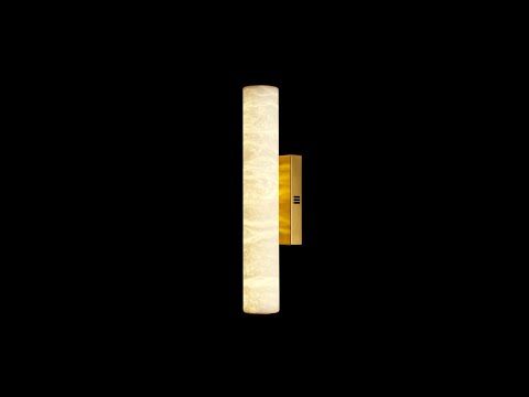 Sylvia Palladian Alabaster Wall Sconce 50cm H