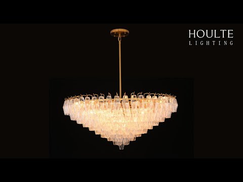 Celestial Drop Glass Crystal Glass Chandelier 122cm D