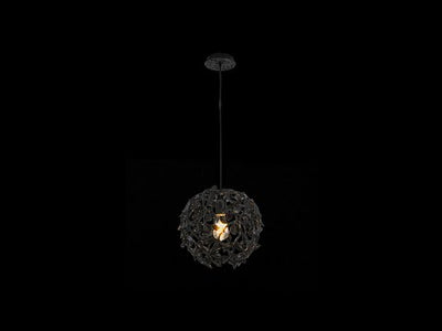 Elara Black Spherical Cage Chandelier 35.56cm