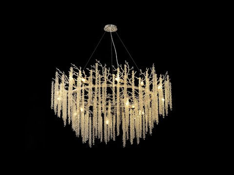Snow Tree Branch Chandelier 120cm D