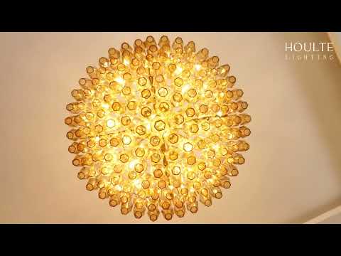 Celestial Drop Glass Crystal Glass Chandelier 91cm