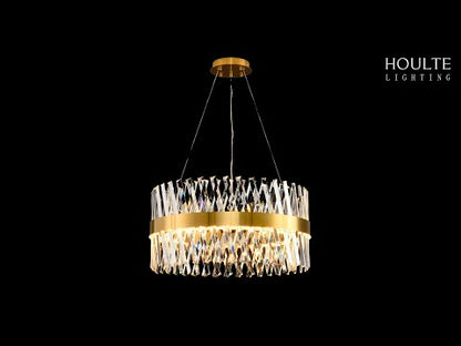 Vetro Prism Crystal Round Chandelier 80cm D
