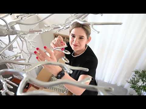 Frostleaf Crystal Cascade Grand Staircase Chandelier 155cm H