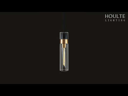 Cylora Glass Tube Pendant 13cmH