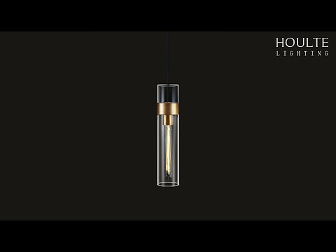 Cylora Glass Tube Pendant 13cmH