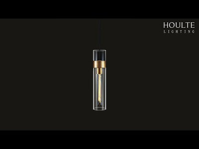 Cylora Glass Tube Pendant 13cmH