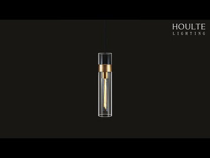 Cylora Glass Tube Pendant 8.9cmH