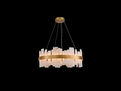 Nocturne Alabaster Round Chandelier 80cm