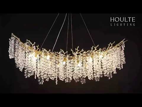 Snow Tree Branches Linear Chandelier 140cm L