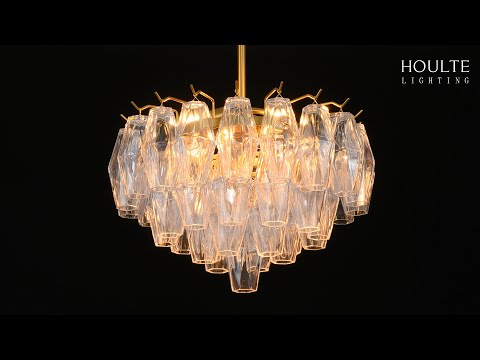 Celestial Drop Glass Crystal Glass Chandelier 43cm D