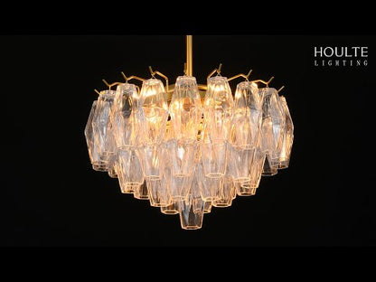 Celestial Drop Glass Crystal Glass Chandelier 43cm D