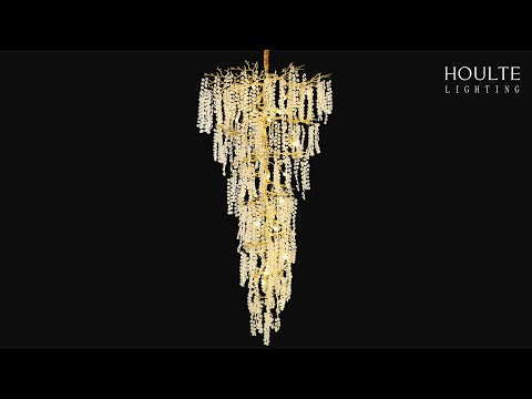 Shiro Noda Crystal Tree Branch Round Chandelier 241cm H