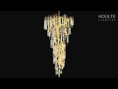 Shiro Noda Crystal Tree Branch Round Chandelier 241cm H