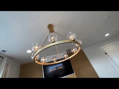 Vellum Rectangular Chandelier 150cm L