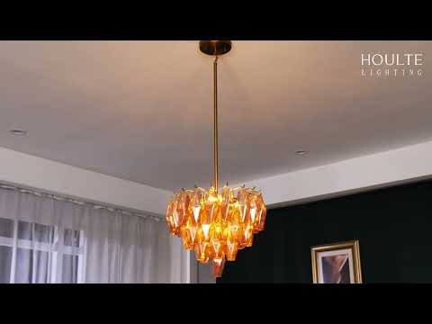 Celestial Drop Glass Pendant 43cm D