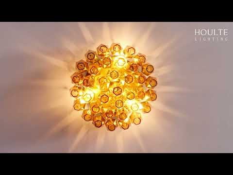 Celestial Drop Glass Flush Mount 32cm D