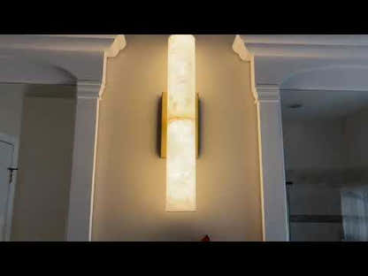 Sylvia Palladian Alabaster Wall Sconce 50cm H